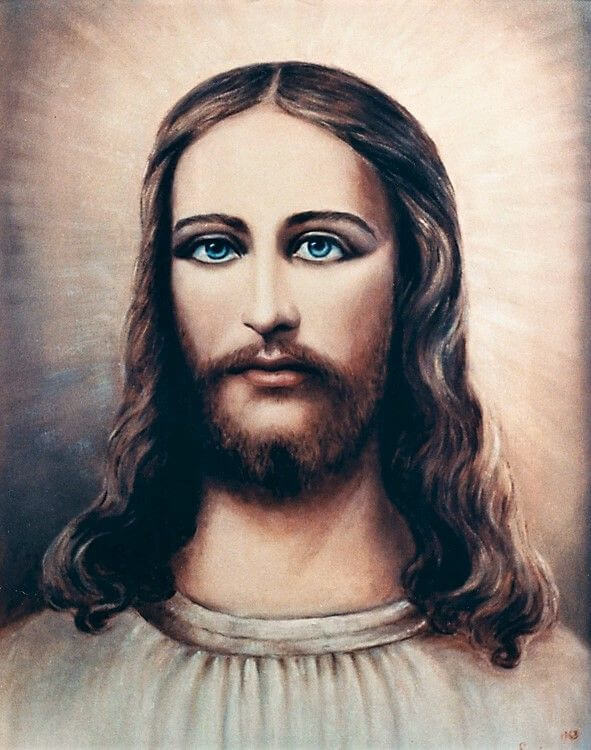 Le tableau de Jésus Christ peint par Lucia Altomare La Porta d’après les visions de Don Dolindo Ruotolo